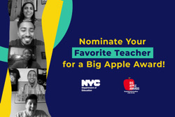 Read more about the article Nominate Teachers for the Big Apple Awards 2021 (deadline: January 10th, 2021)