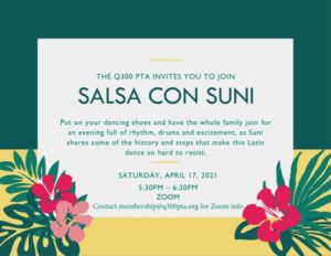 Read more about the article Salsa con Suni (Sat, April 17, 2021)