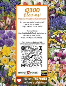 Read more about the article Q300 Blooms: Flower Power Fundraising (deadline on 10/15/2021)