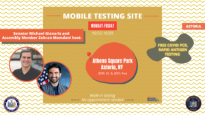 Read more about the article Mobile COVID-19 testing site @ Athens Square Park (10/25/2021 – 10/29/2021)