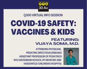 Read more about the article Recording of the COVID-19 Safety: Vaccines and Kids with Dr. Vijaya Soma (11/10/2021)