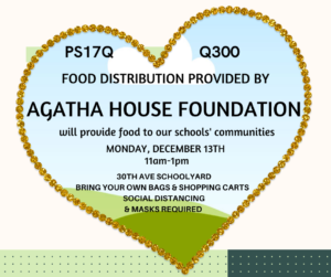 Read more about the article Agatha House Food Pantry @ PS17/Q300 (12/13/2021)