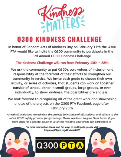 Q300PTACommunicationComm2023KindnessChallengeFlyer