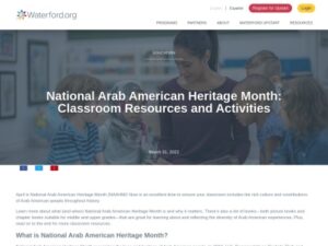 Read more about the article National Arab American Heritage Month (April 2023)