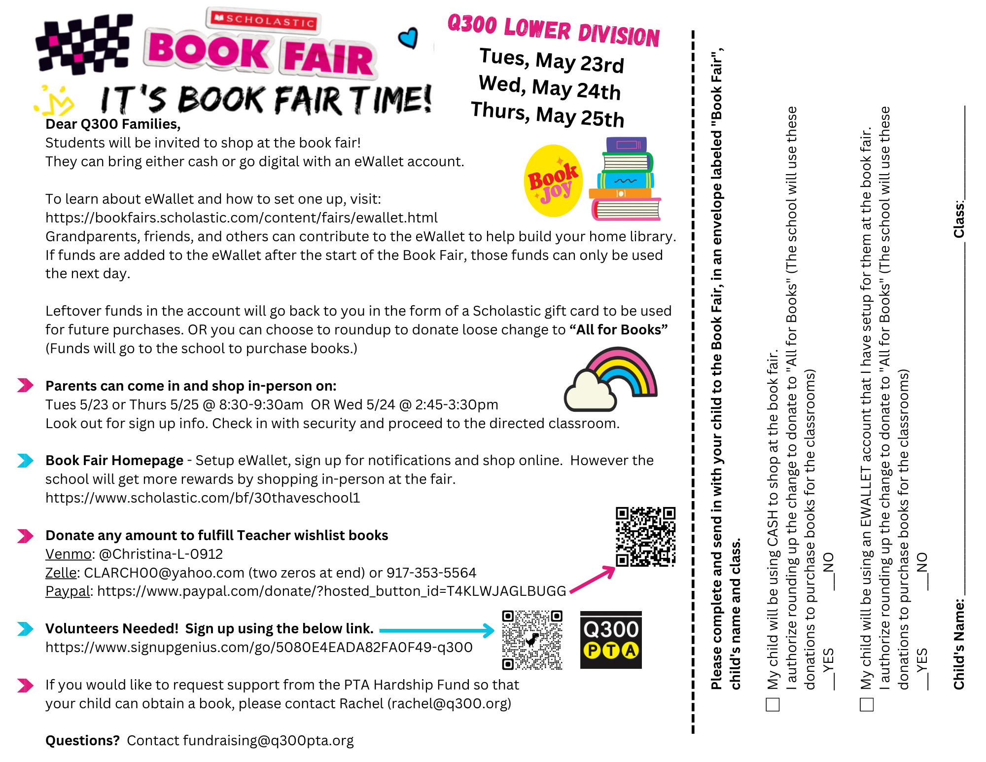 The Annual Scholastic Book Fair is Coming! – PS99Q Parents' Association