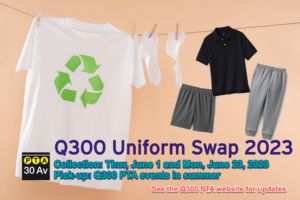 Read more about the article Q300 PTA Uniform Swap (collection between 6/1/2023 – 6/21/2023)