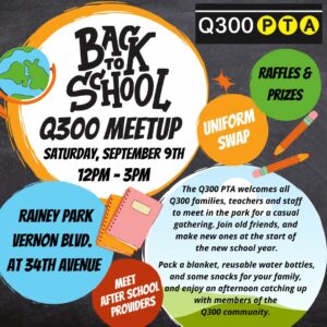Read more about the article Q300 PTA Back-to-School Meetup 2023 (9/9/2023)
