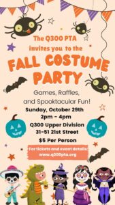 Read more about the article Q300 PTA Fall Costume Party 2023 (10/29/2023)