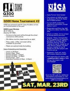 Read more about the article Q300 Chess Team Home Tournament (3/23/2024)