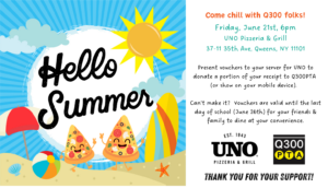 Read more about the article Hello Summer! Friendsgiving at UNO Pizzeria & Grille (6/21/2024)