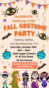 Read more about the article Q300 PTA Fall Costume Party 2024 (10/26/2024)