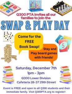 Read more about the article Swap & Play Day (12/7/2024)