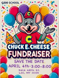 Read more about the article Chuck E. Cheese Fundraising (4/4/2025)