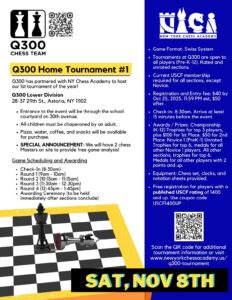 Read more about the article Q300 Chess Team Home Tournament (11/8/2025)