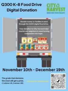Read more about the article Q300 Student Government Food Drive (until 12/19/2025)