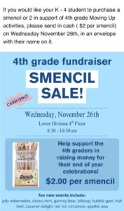 Read more about the article 4th Grade Fundraiser: Smencil Sale 2025 (11/26/2025)