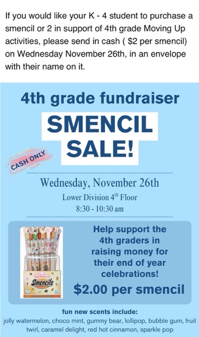 Q300 4thGradeFundraiserSmencil2025Flyer.
