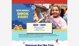 Read more about the article Scholastic Book Fair 2025 (12/2/2025 – 12/4/2025 @ LD)